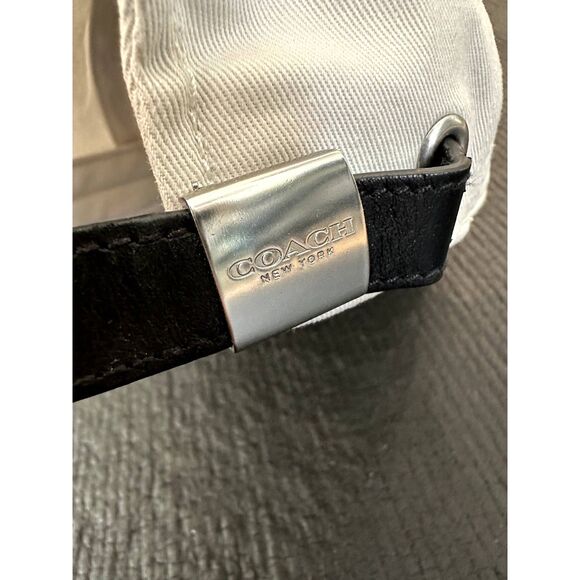 Coach Logo Rainbow Striped Women's Baseball Cap Hat - Picture 3 of 13